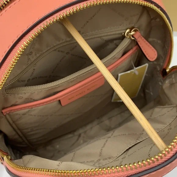 Michael Kors Jaycee Medium Zip Pocket Backpack Sherbert color - Picture 11 of 16